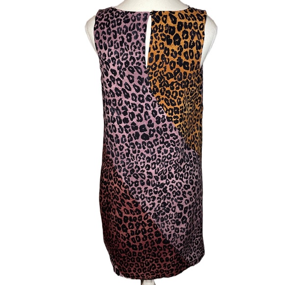 **HP** Maeve Anthropology Wynn Tunic Animal Print Color Block Dress - Picture 4 of 10